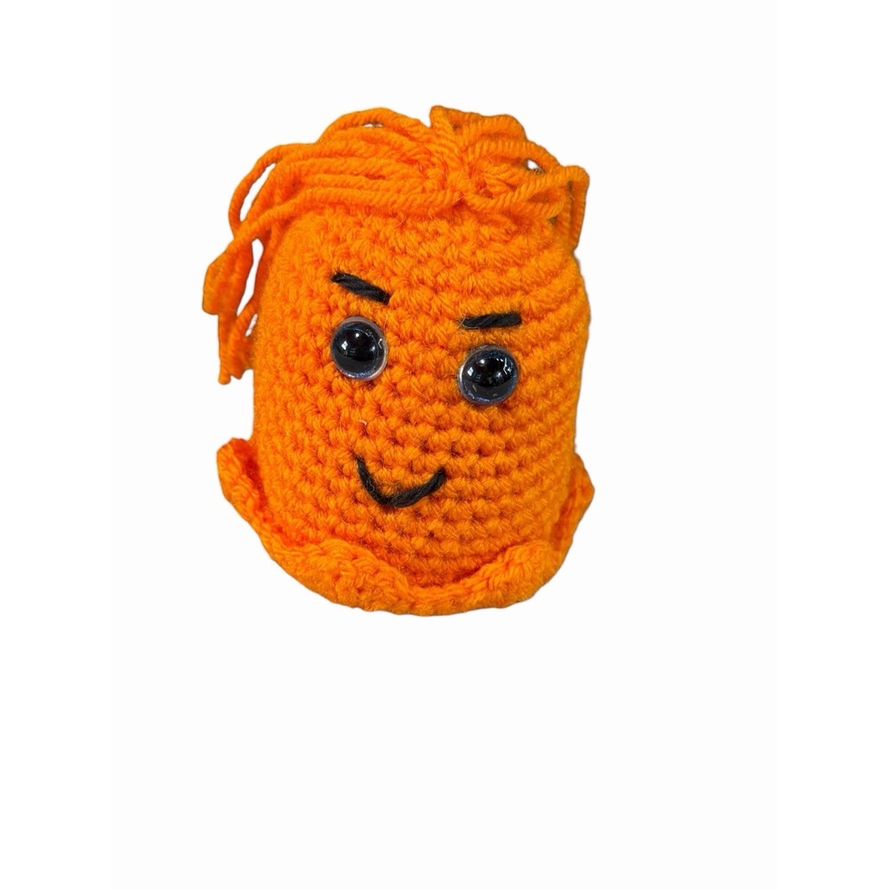 NEW Handmade Crochet Mini Monster Plushie acrylic orange